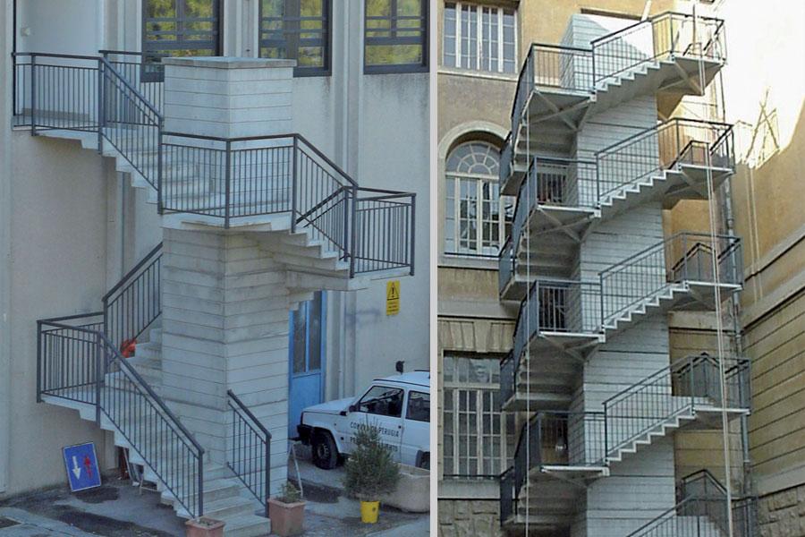 scale di sicurezza prefabbricate